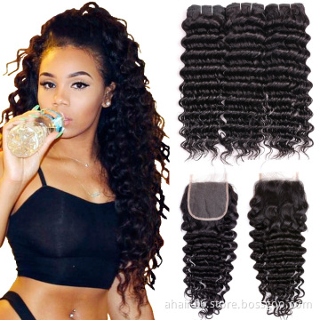 factory wholesale price asteria hair 4 bundles stema hair company 7a deep wave cabelo humano cacheado